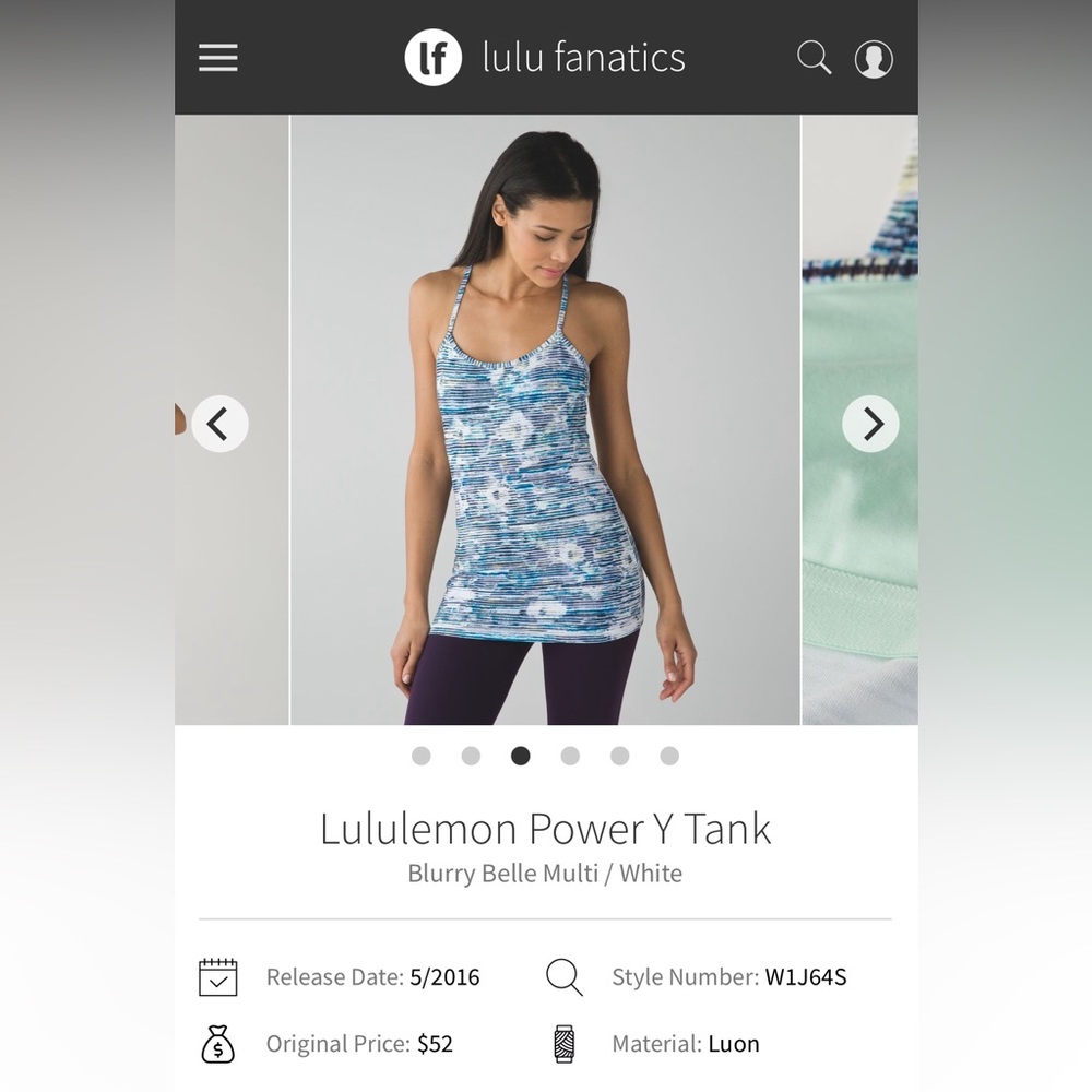 Lululemon Power Y Tank-Brand New